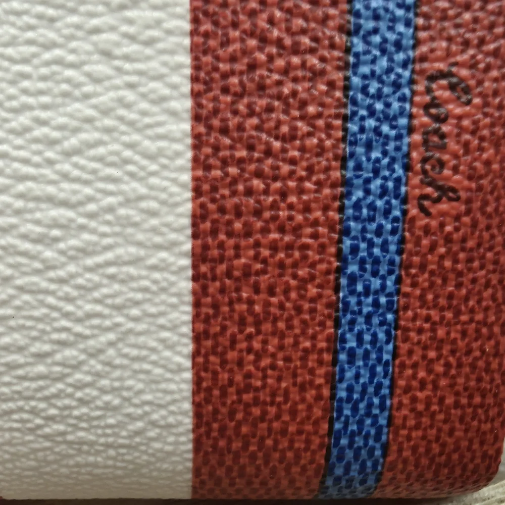 Coach Red and Blue Striped Wristlet NWT - Picture 5 of 7